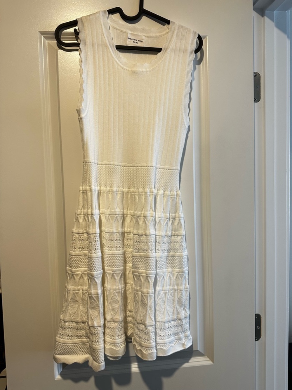 Knit Sleeveless Patterned Dress